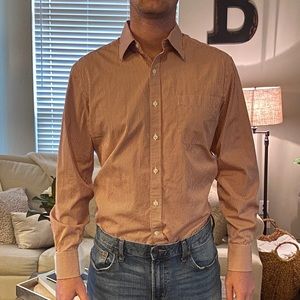 Custom Tailored Orange Dress Shirt